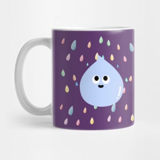 raindrops fall, raindrops, cute, lovely, adorable, charming, sweet raindrops Mug